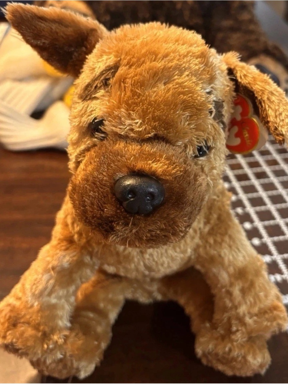 Ty Brown Plush Dog Stuffed Animal